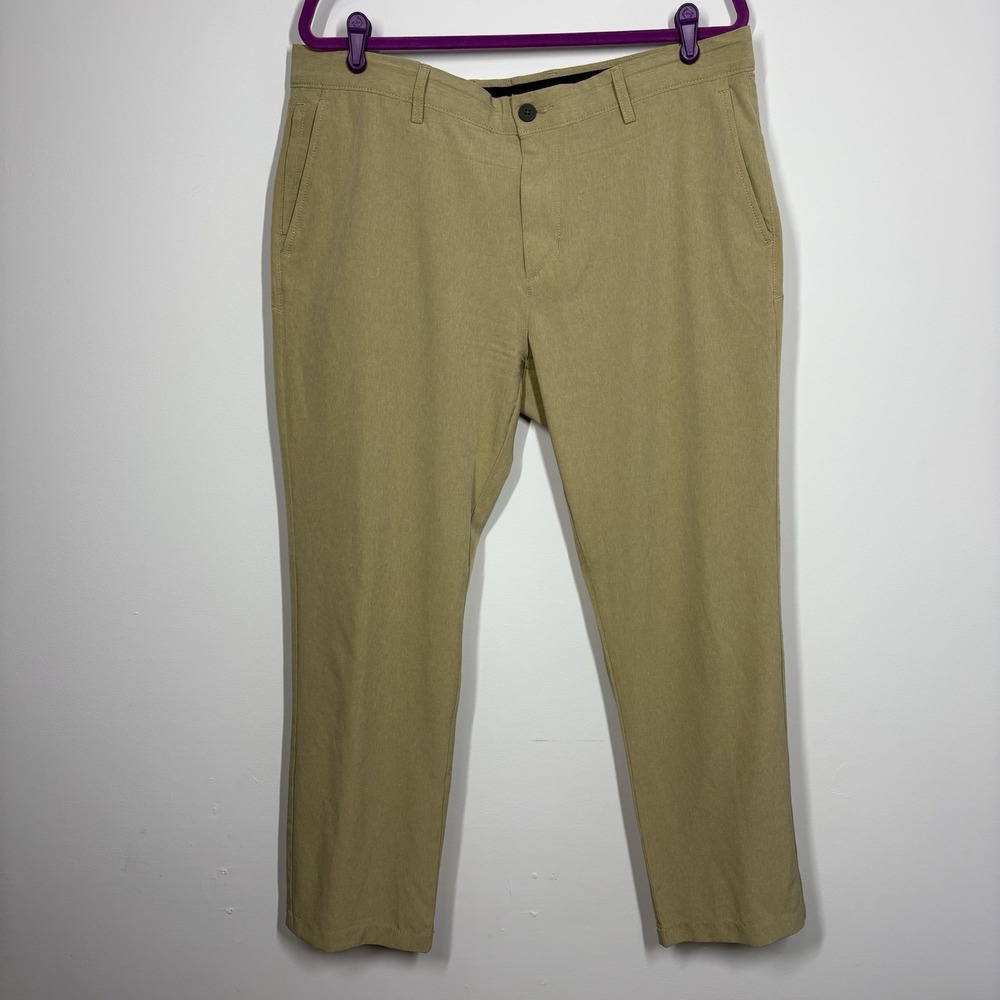 Tommy Bahama Mens Flat Front Performance Pants‎ Size 38*x29 Beige Golf Stretch